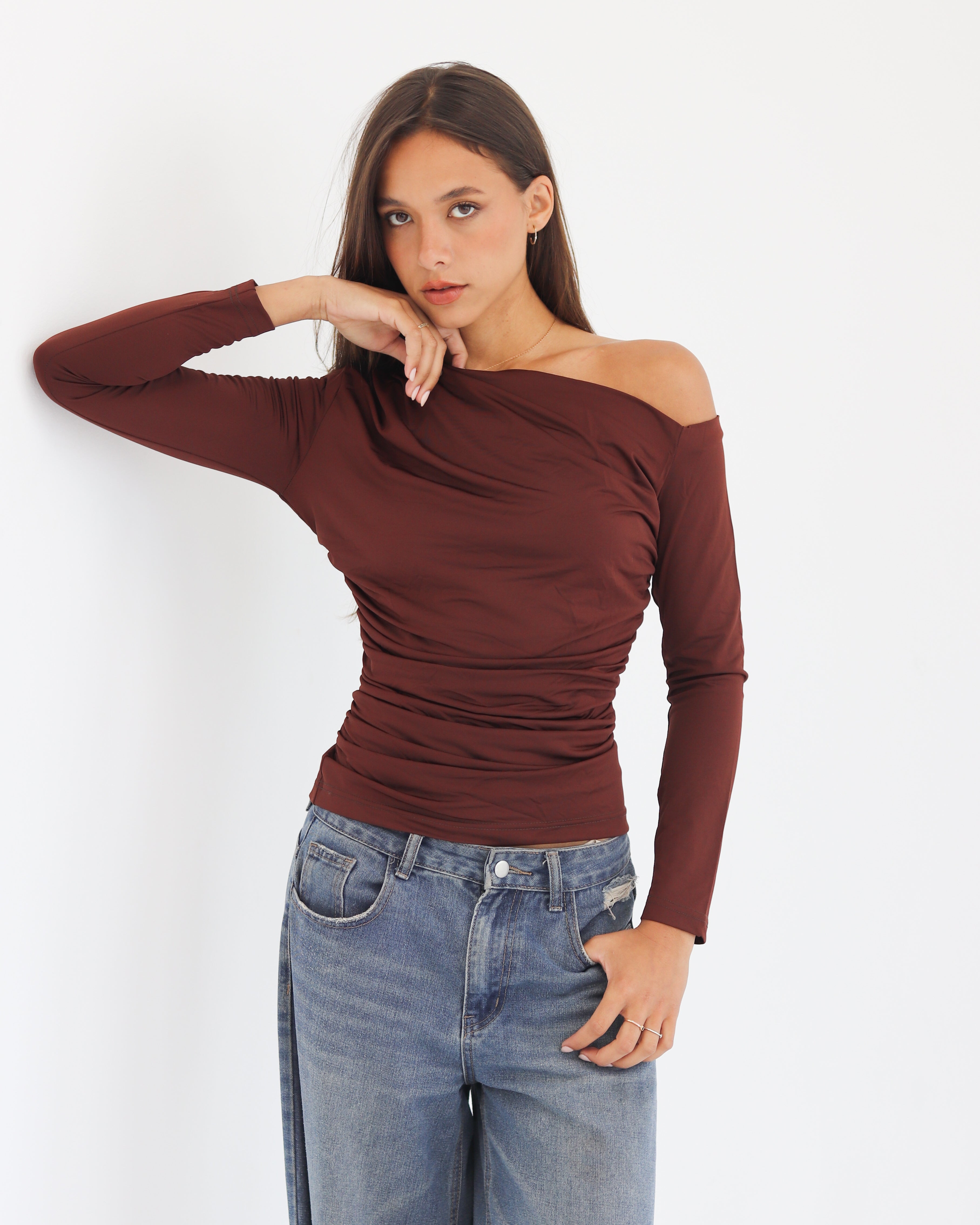 OFF SHOULDER LONG SLEEVE