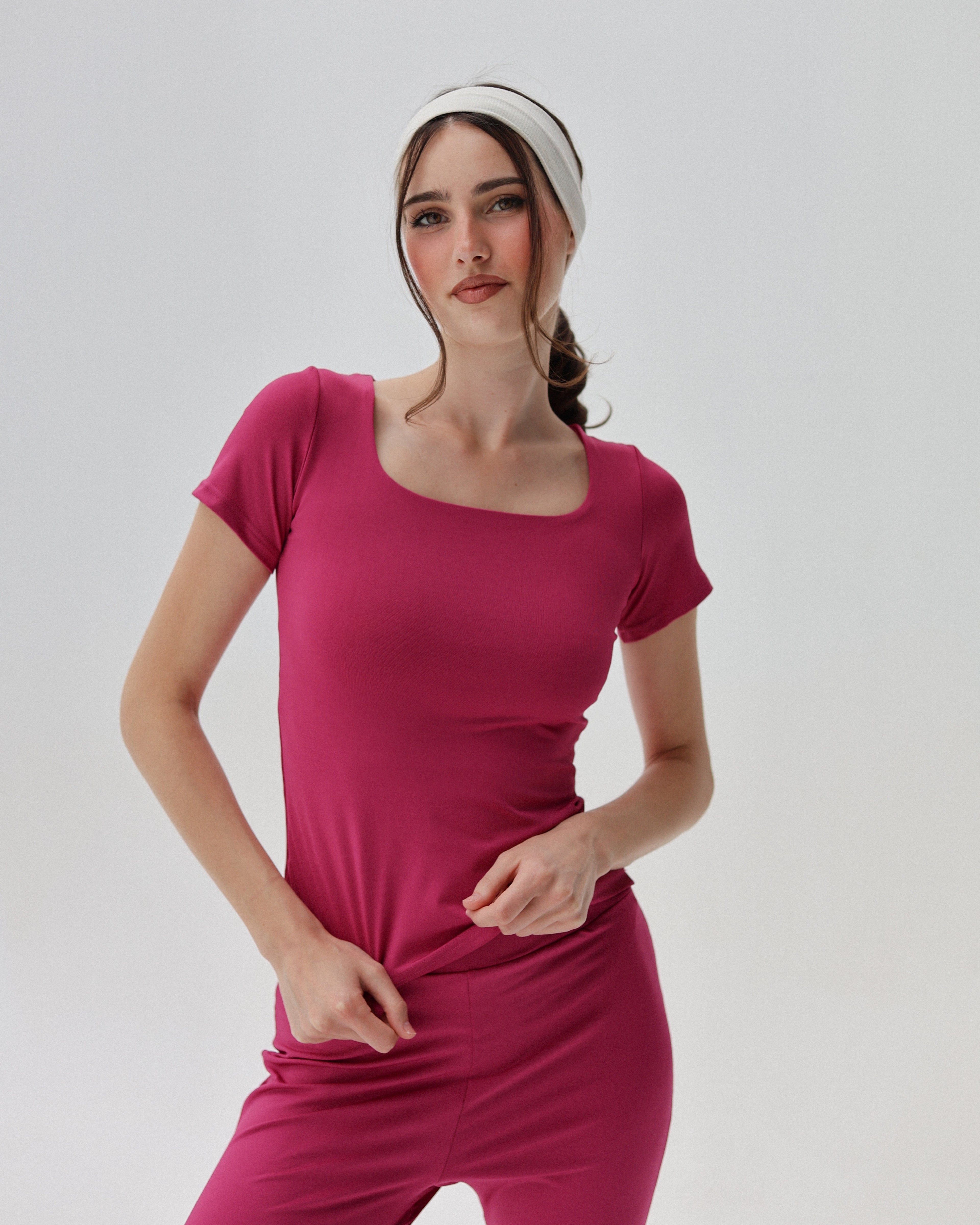 Clean Cut Sleeves Square Neck