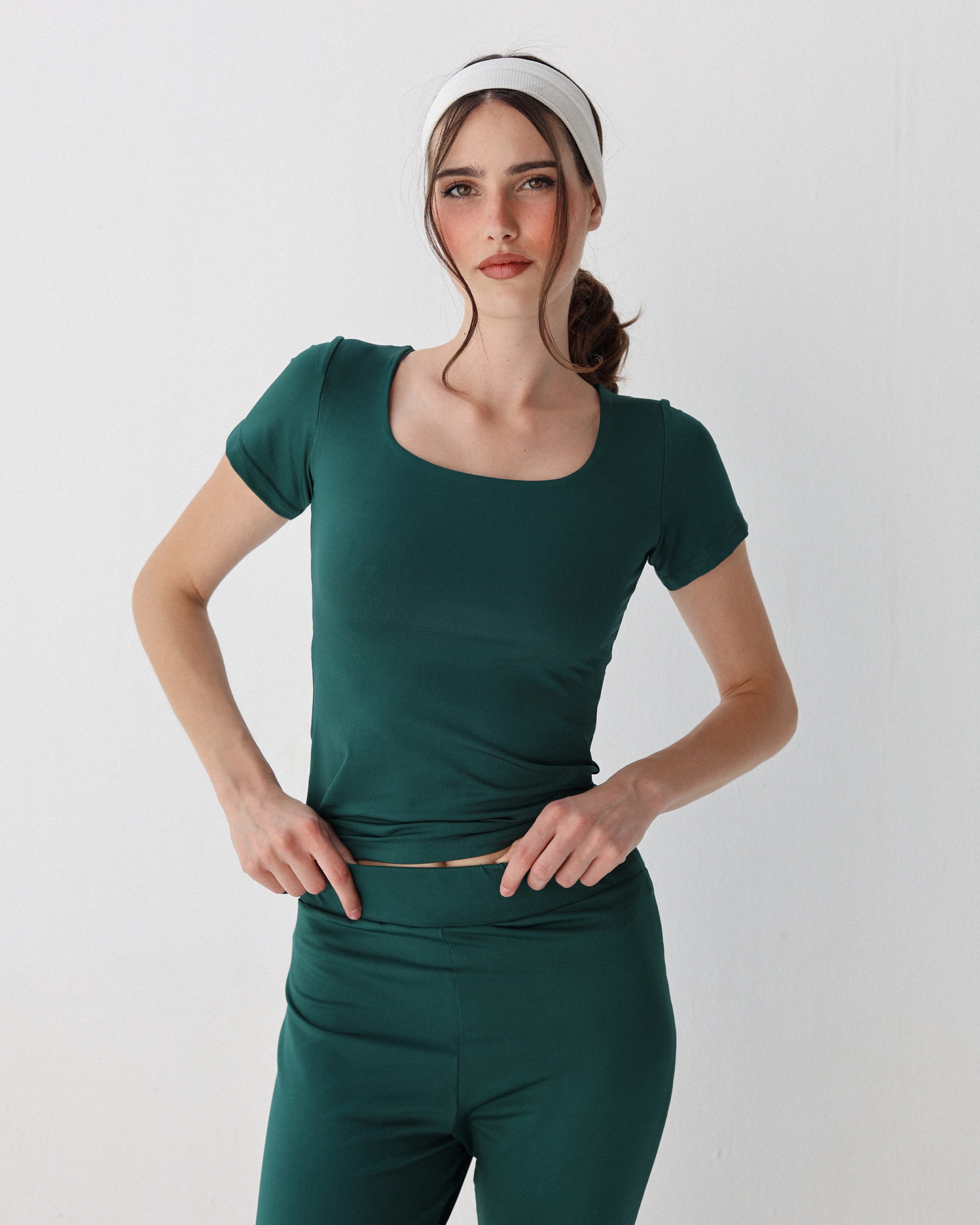 Clean Cut Sleeves Square Neck
