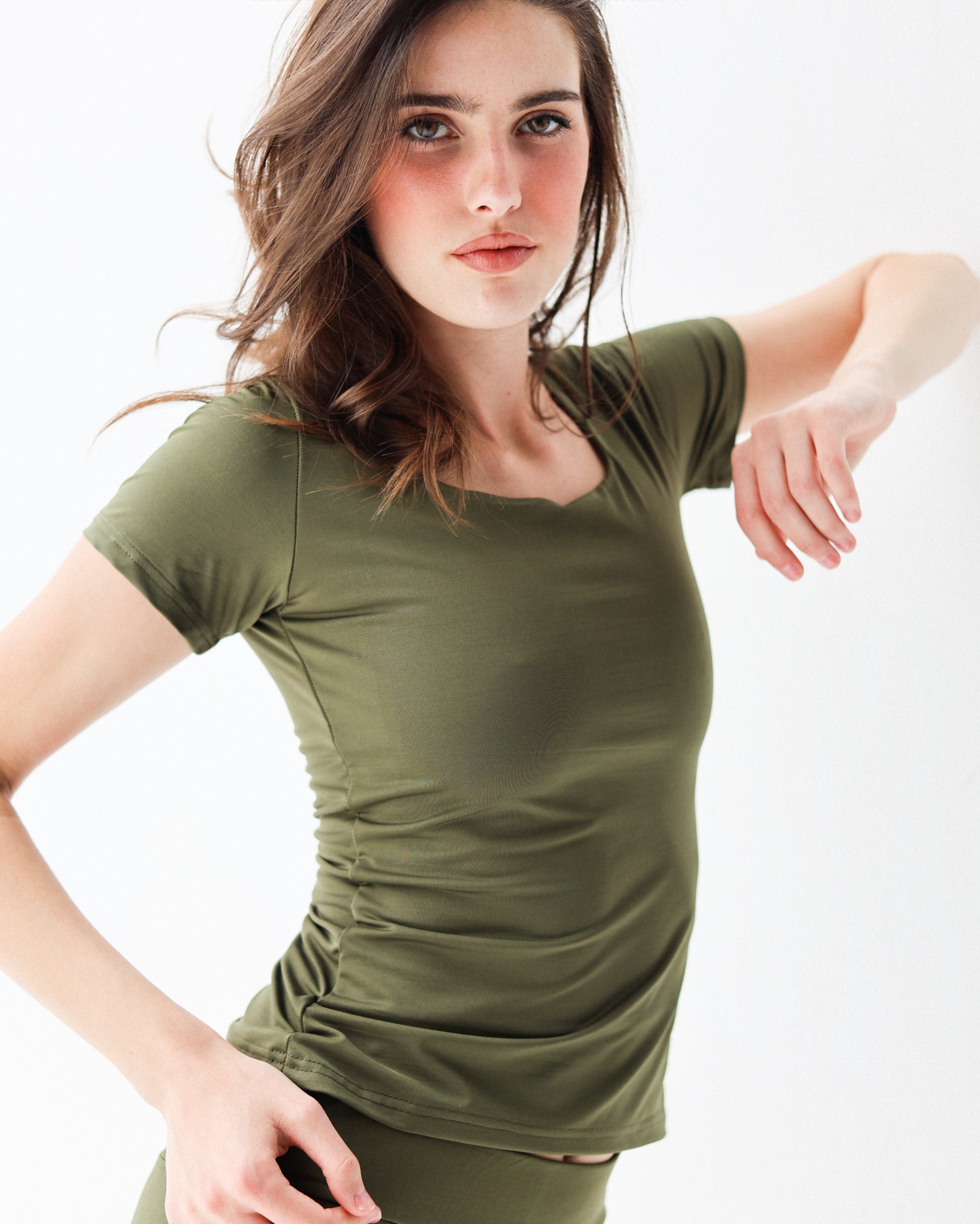 Clean Cut Sleeves Square Neck